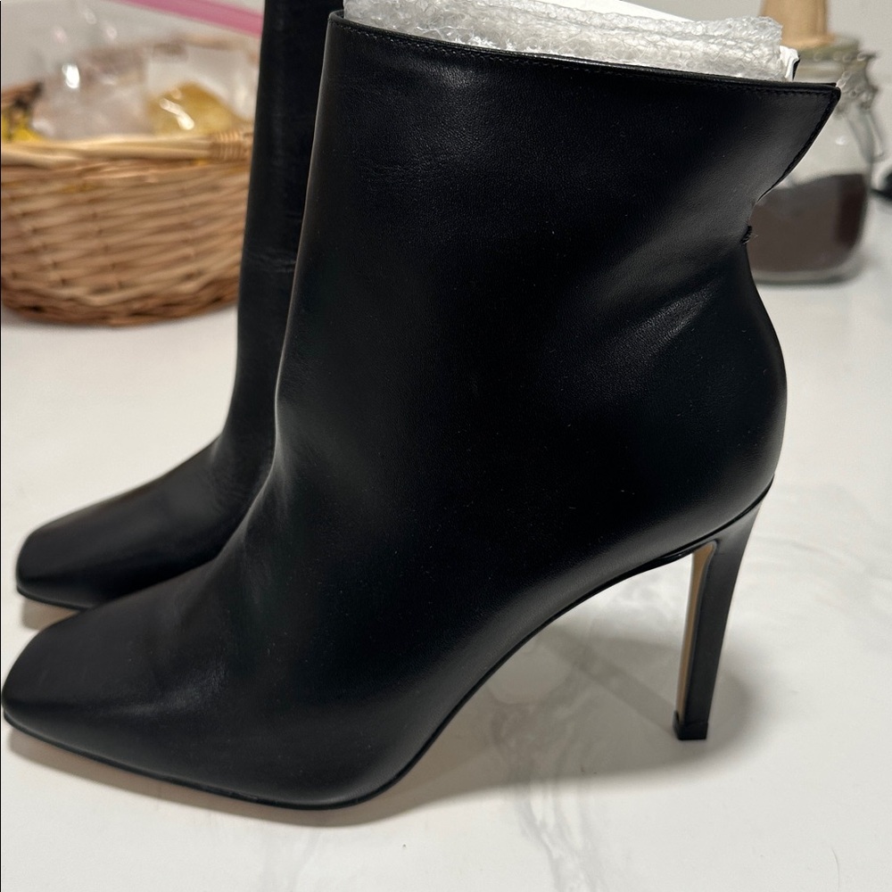 Aldo Glossy Black Stiletto Boots